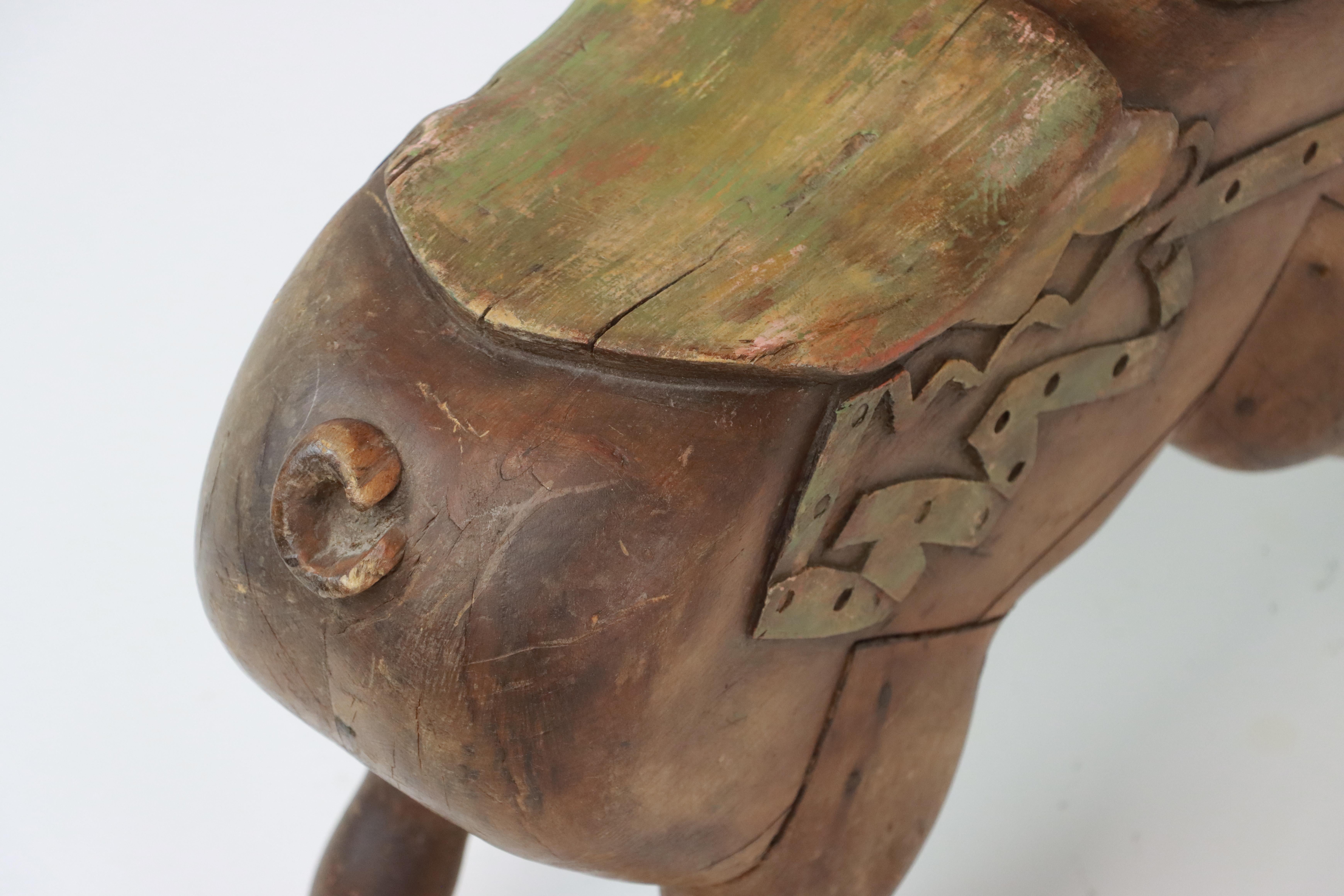 Antique French Carousel Pig For Sale 2