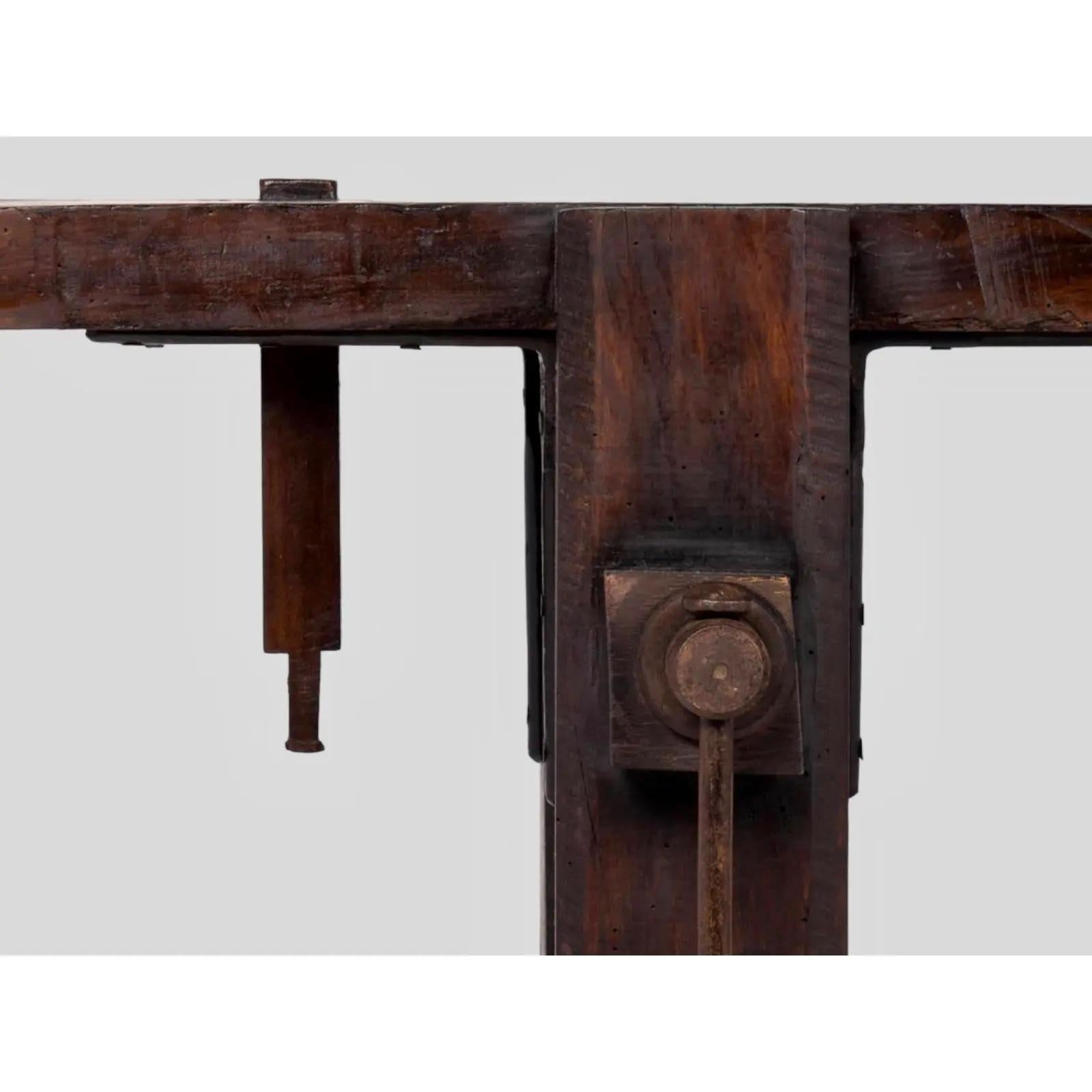 Antique French Carpenter's Workbench im Angebot 4