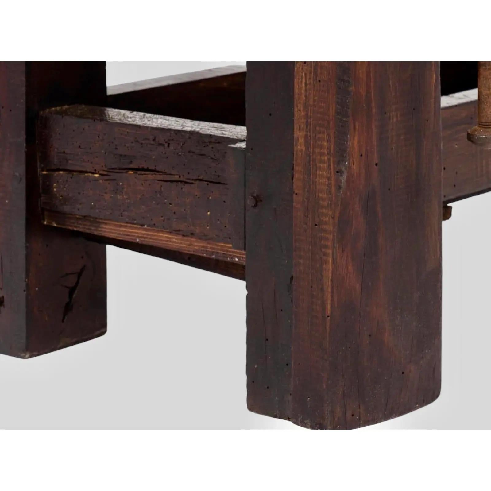 Antique French Carpenter's Workbench im Angebot 2