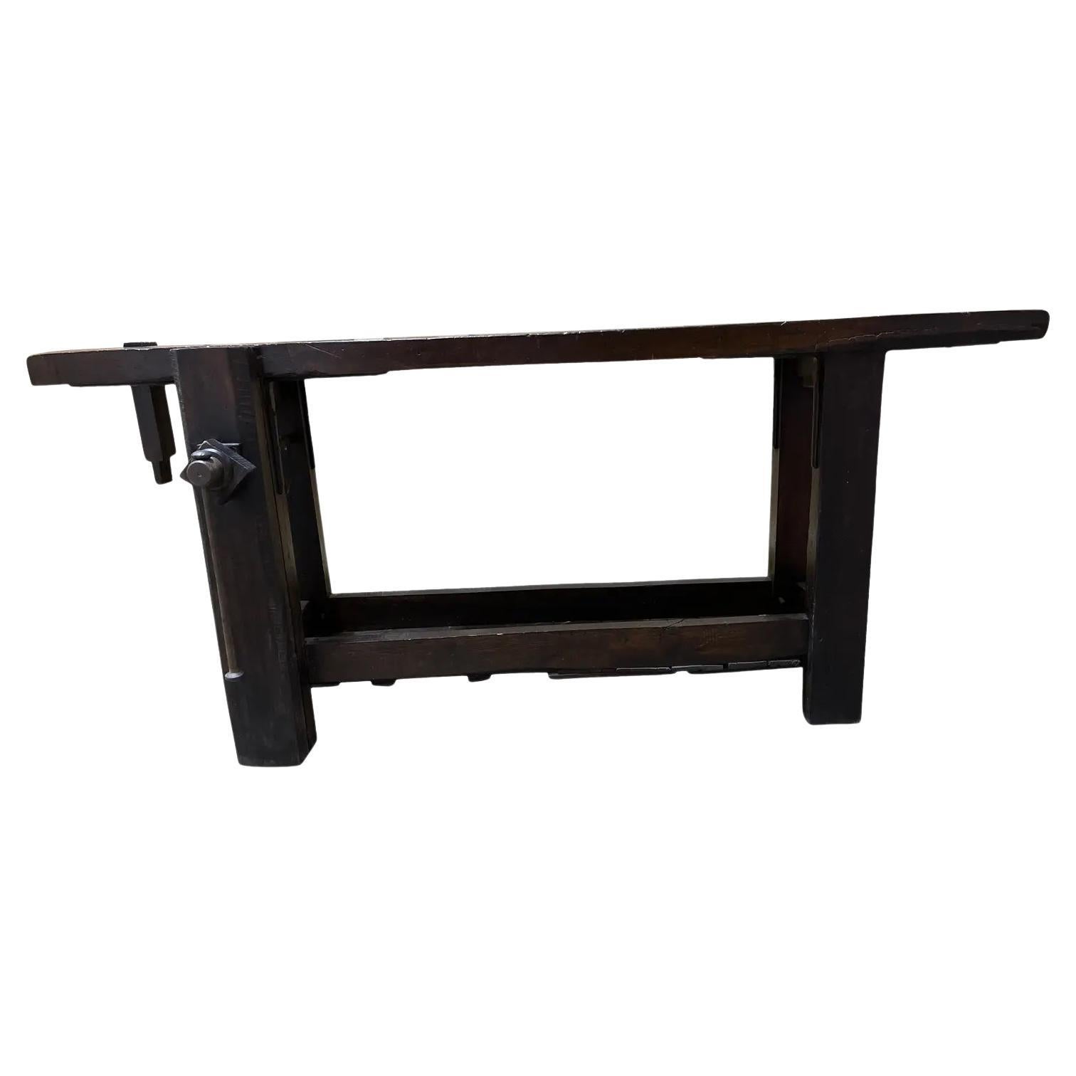Antique French Carpenter's Workbench