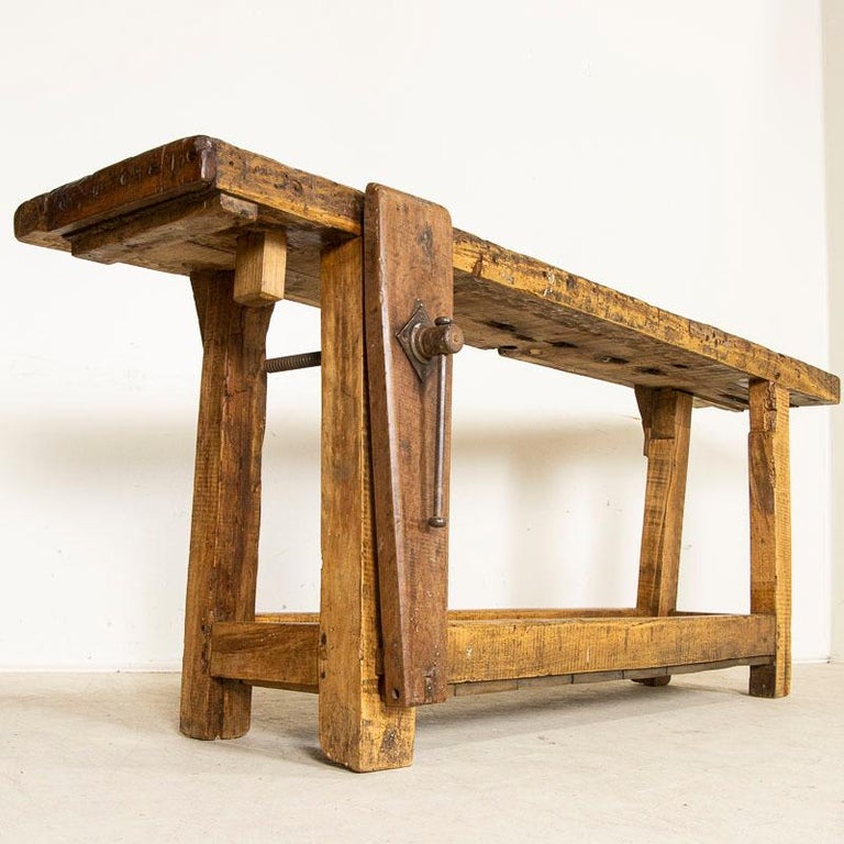 Antique French Carpenter's Worktable Work Bench For Sale at 1stDibs