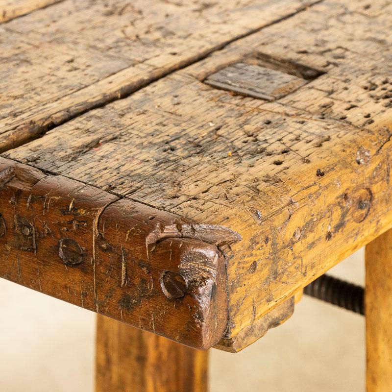 Antique French Carpenter's Worktable Work Bench 2