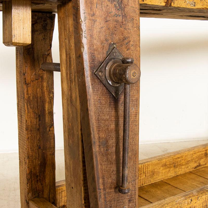 Antique French Carpenter's Worktable Work Bench 4