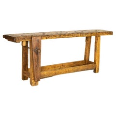 Antike französische Carpenter's Worktable Work Bench, Arbeitsbank