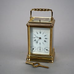 Antique French Carriage Travel Clock, circa 1900
