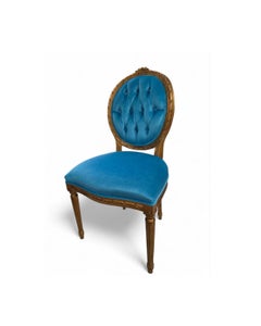 Antique French Carved Chairs Newly Reupholstered - Set of 4