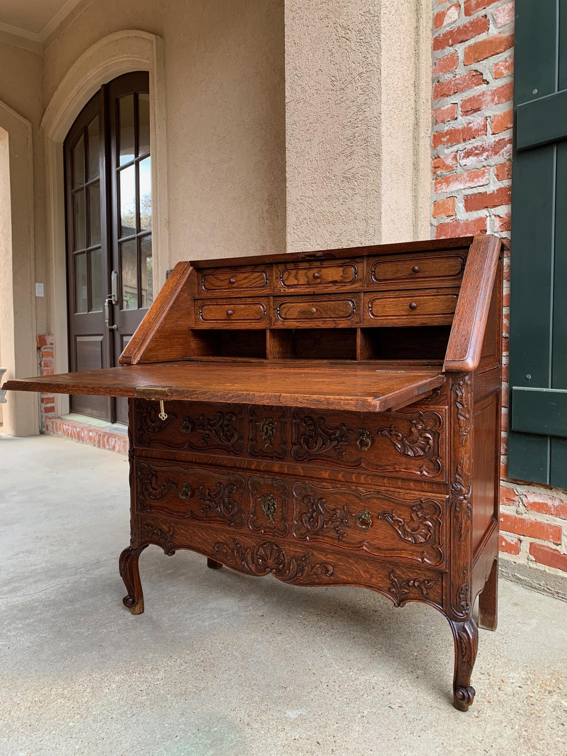 antique tiger oak secretary desk