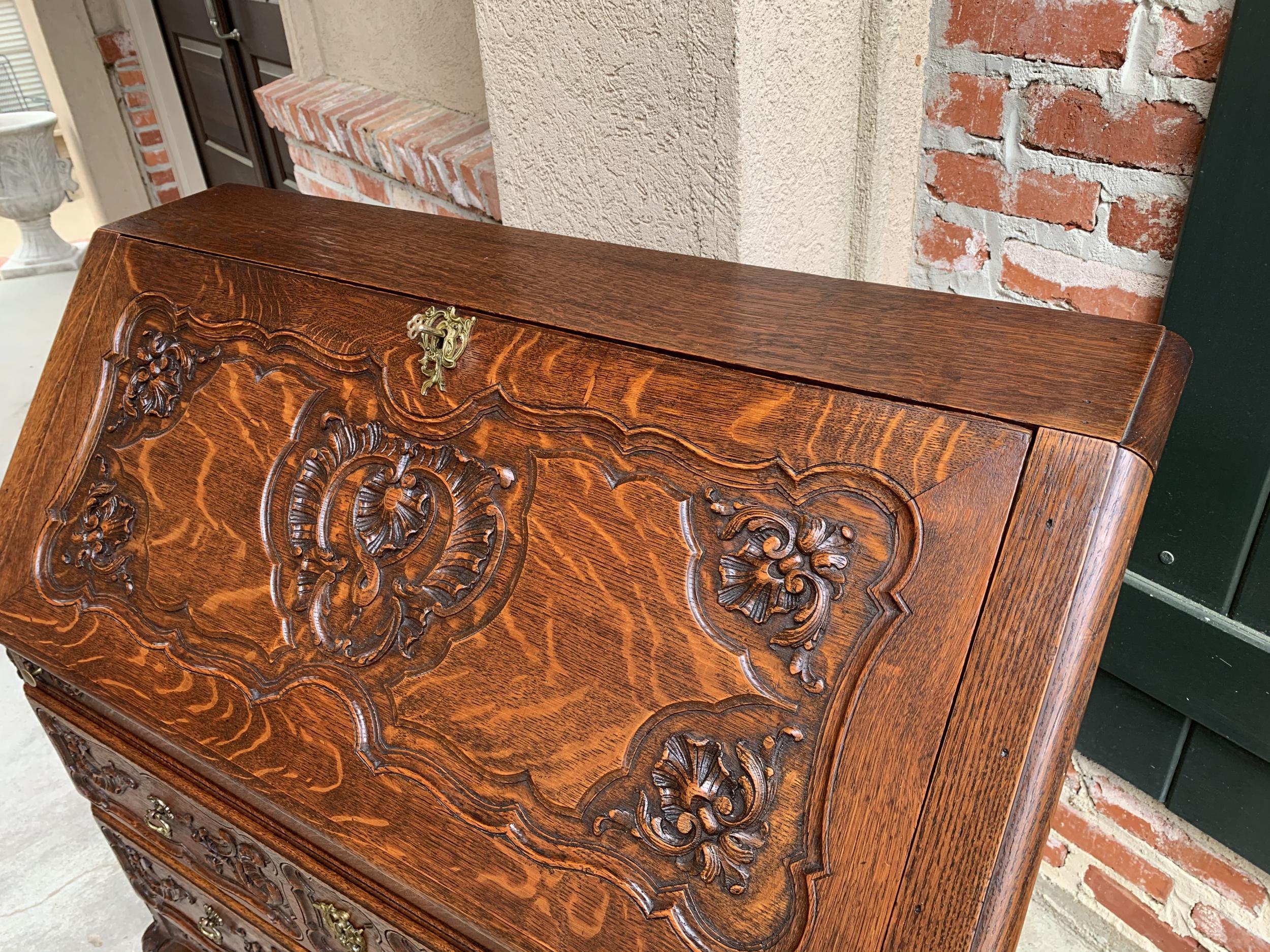 antique tiger oak desk