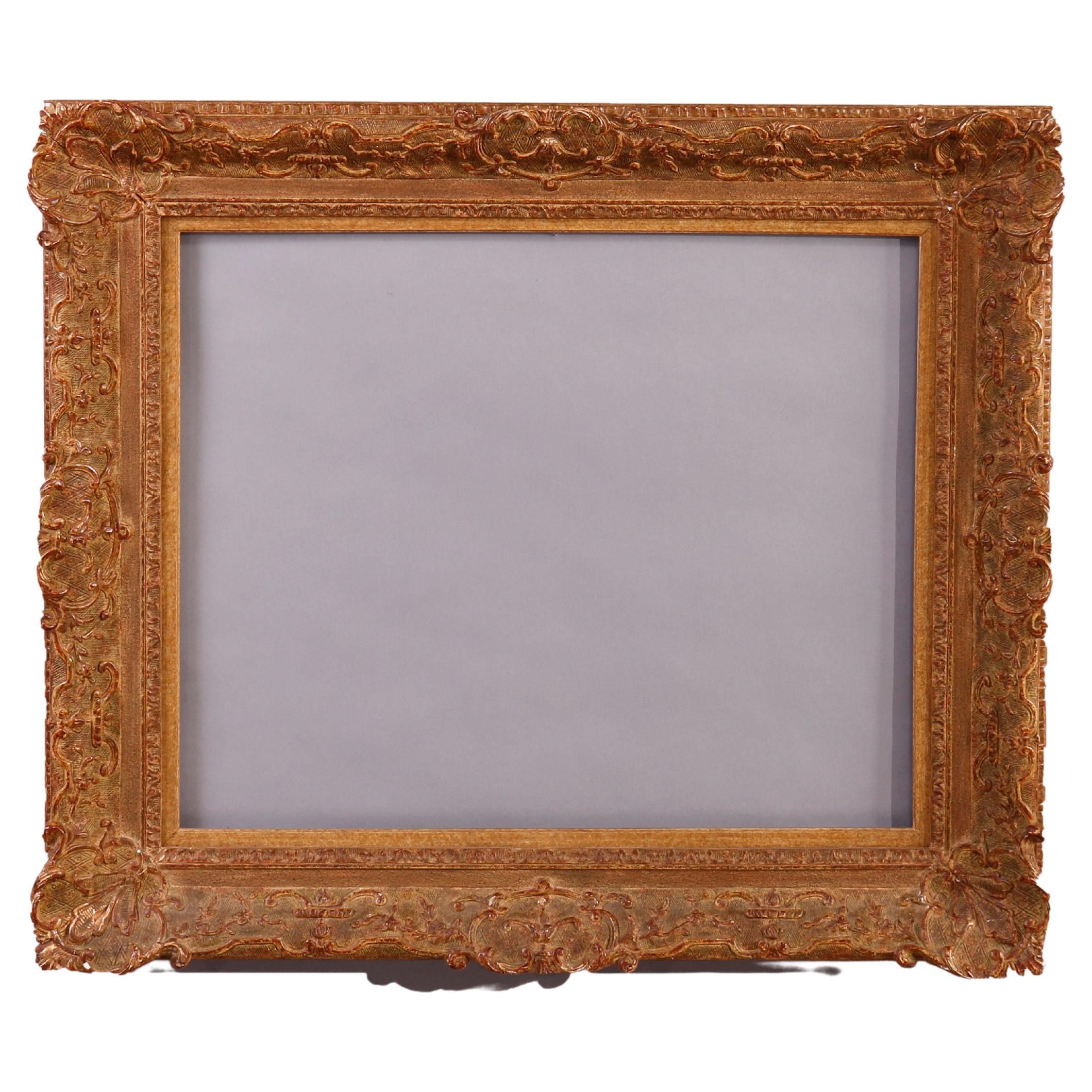 Signed Frederick Harer Gilt Wood Frame at 1stDibs