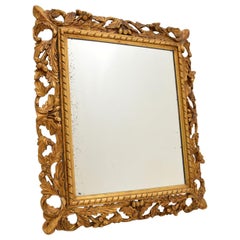 Antique French Carved Gilt Wood Mirror