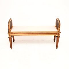 Antique French Carved Gilt Wood Stool