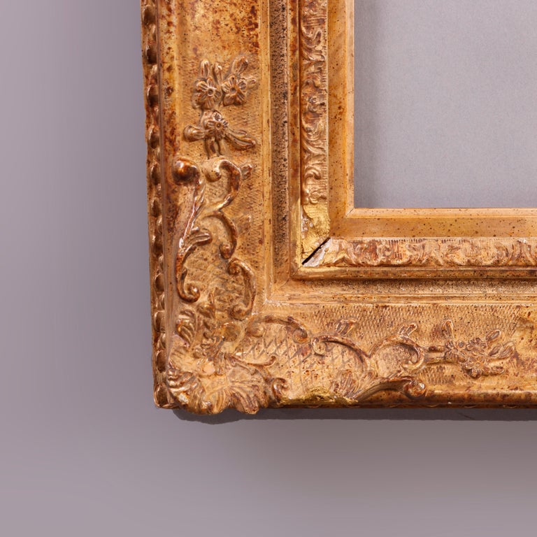 Antique French Carved Giltwood Art Presentation Frame 20th C at 1stDibs