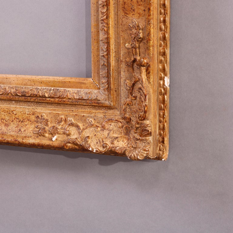 Antique French Carved Giltwood Art Presentation Frame 20th C at 1stDibs