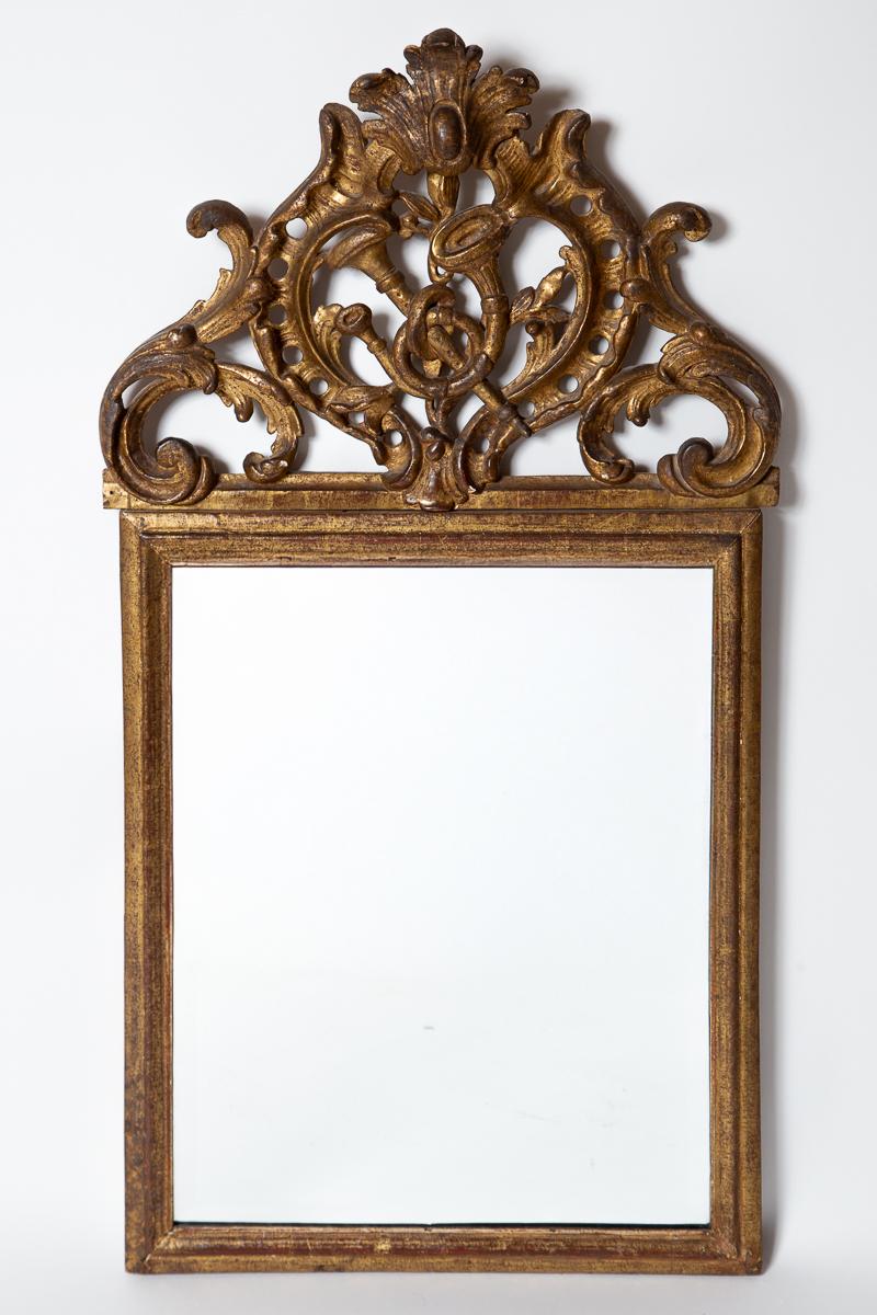 Louis XVI Antique French French Giltwood Carved Marriage Mirror, early 19th Century en vente