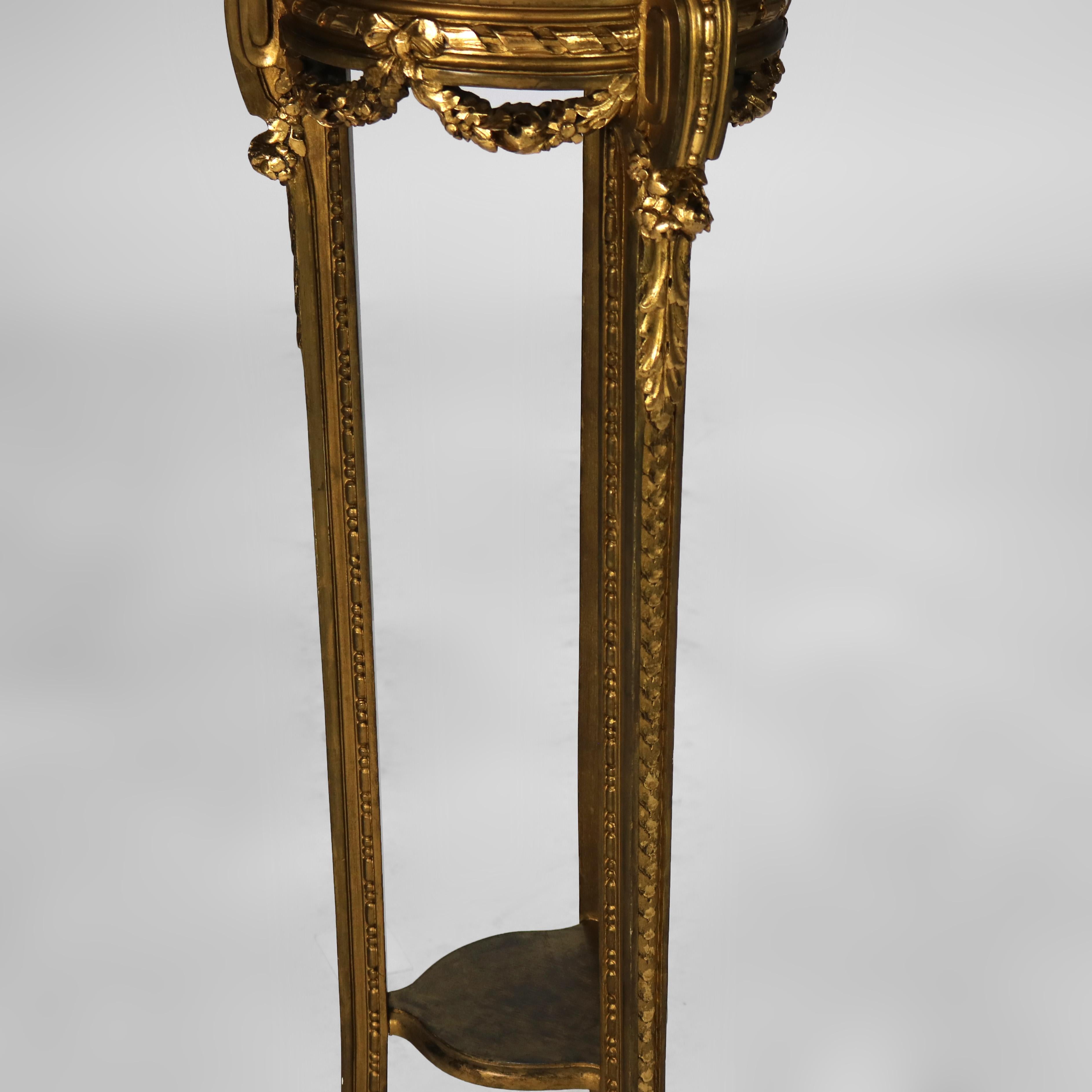 Antique French Escultura tallada en madera de gilt sin firmar C1930 en venta 6