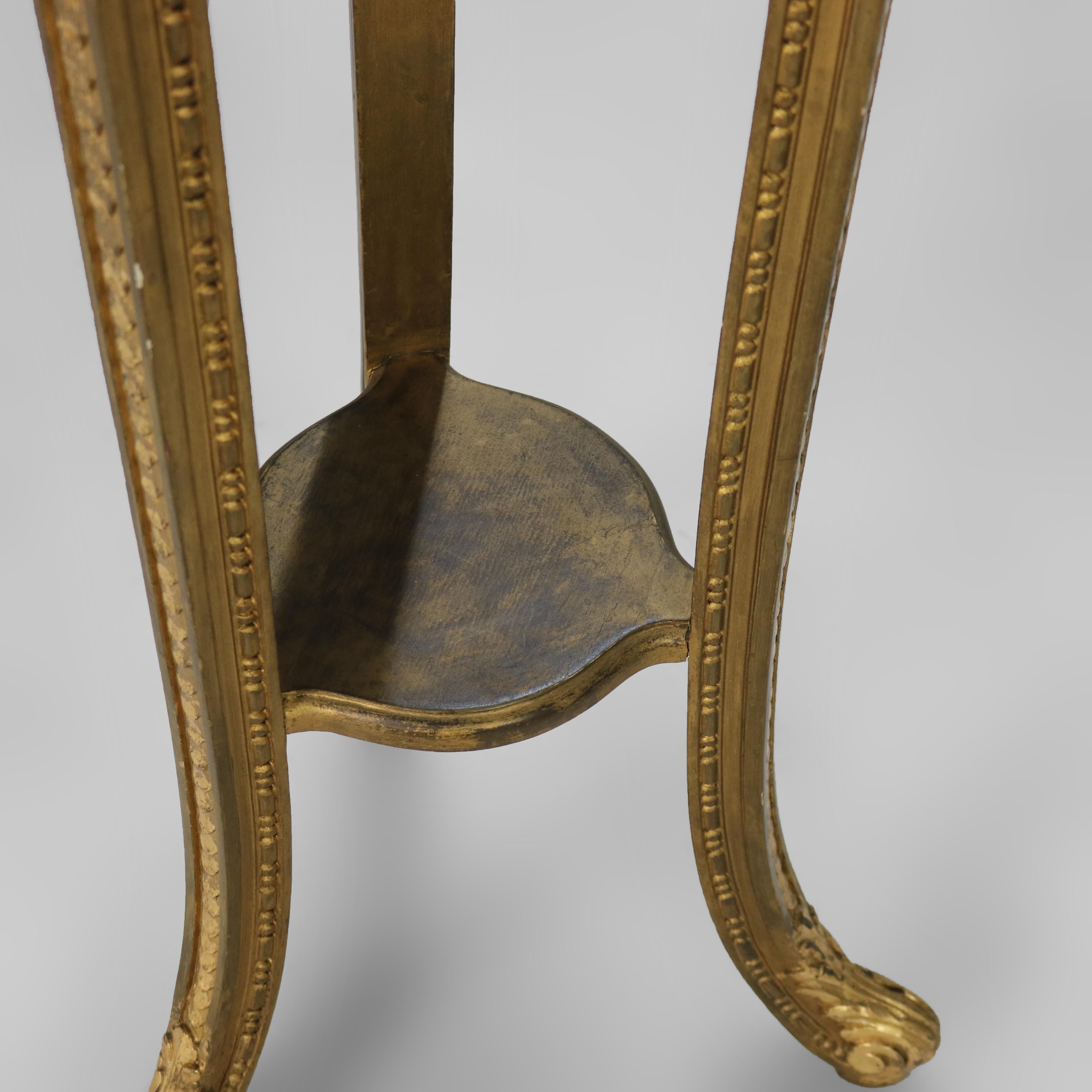 Antique French Escultura tallada en madera de gilt sin firmar C1930 en venta 8