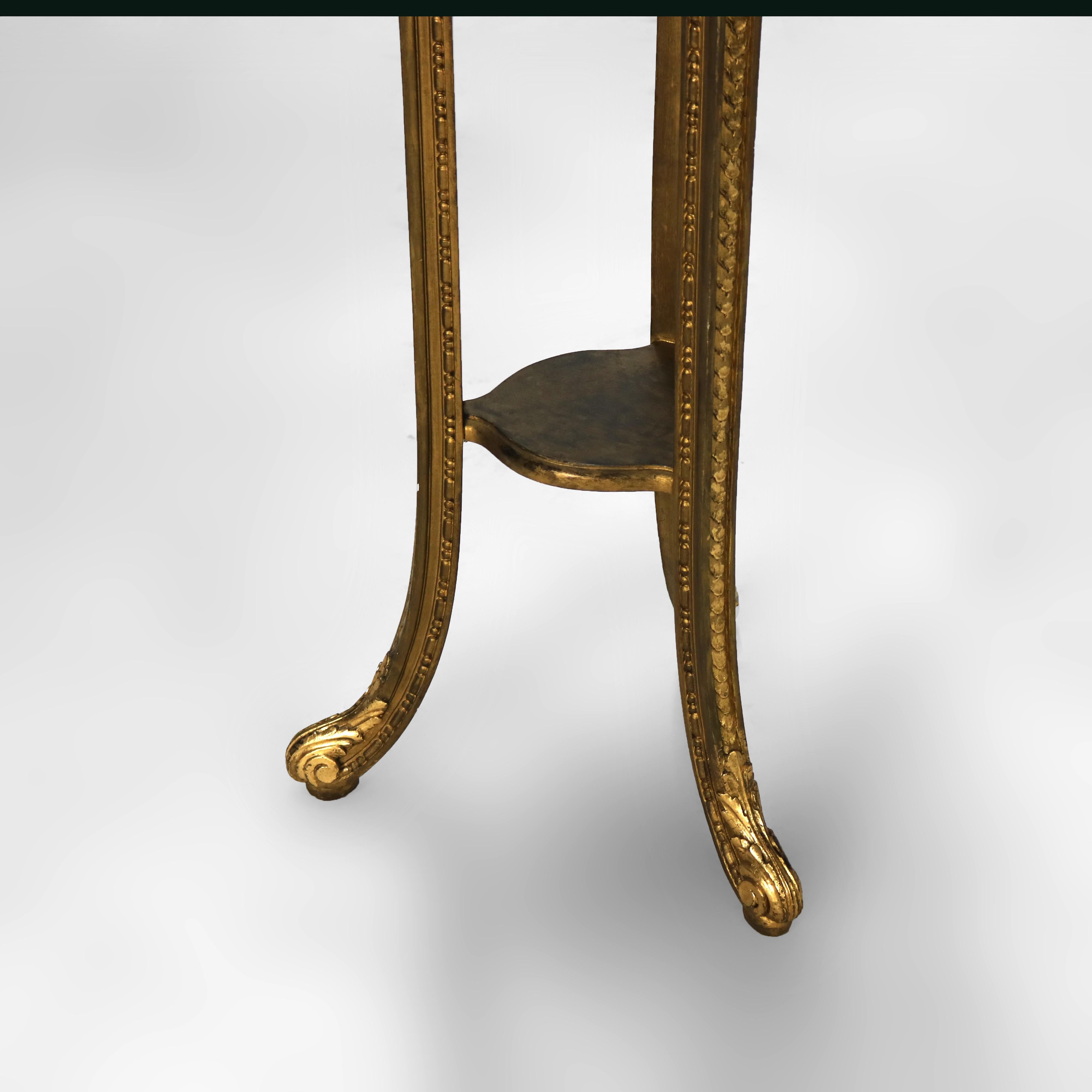 Antique French Escultura tallada en madera de gilt sin firmar C1930 en venta 9