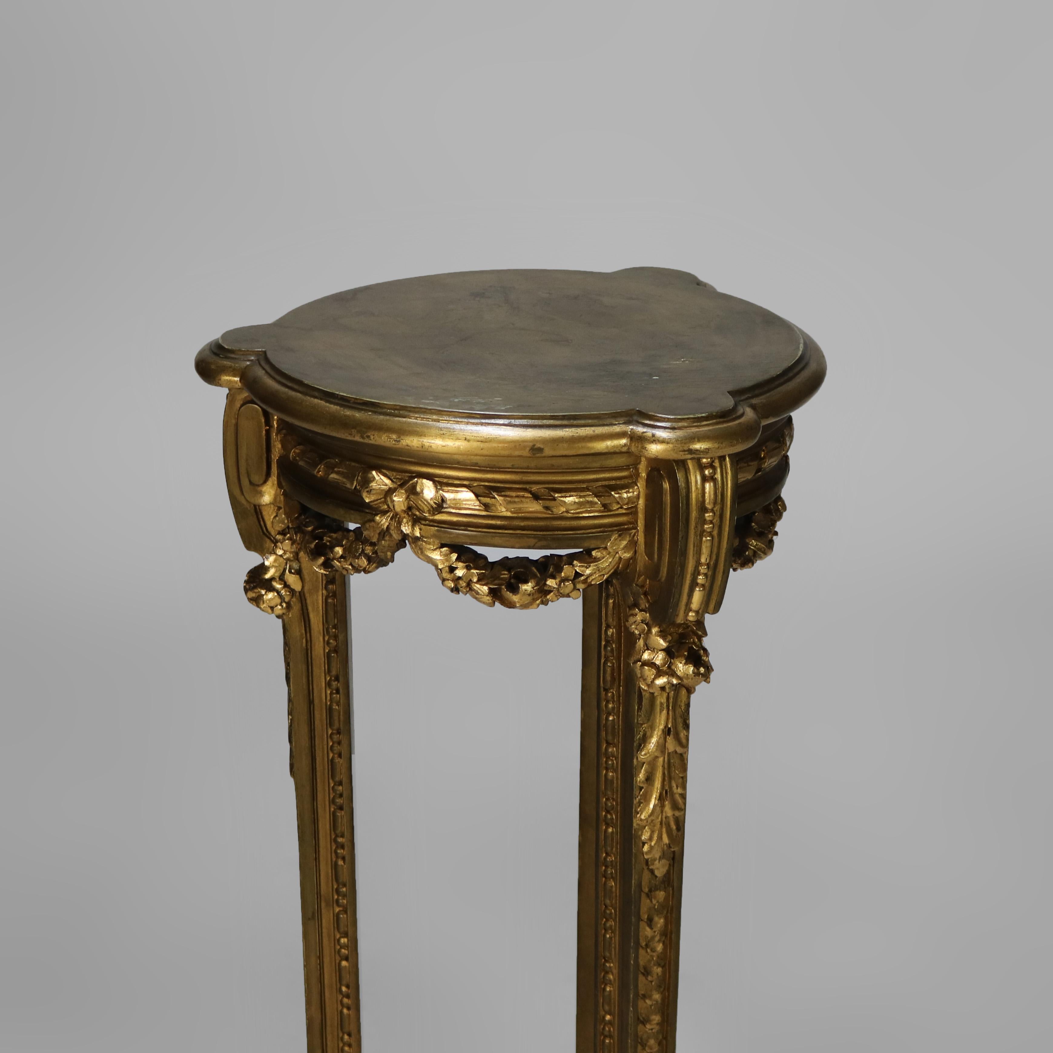 Antique French Escultura tallada en madera de gilt sin firmar C1930 siglo XX en venta