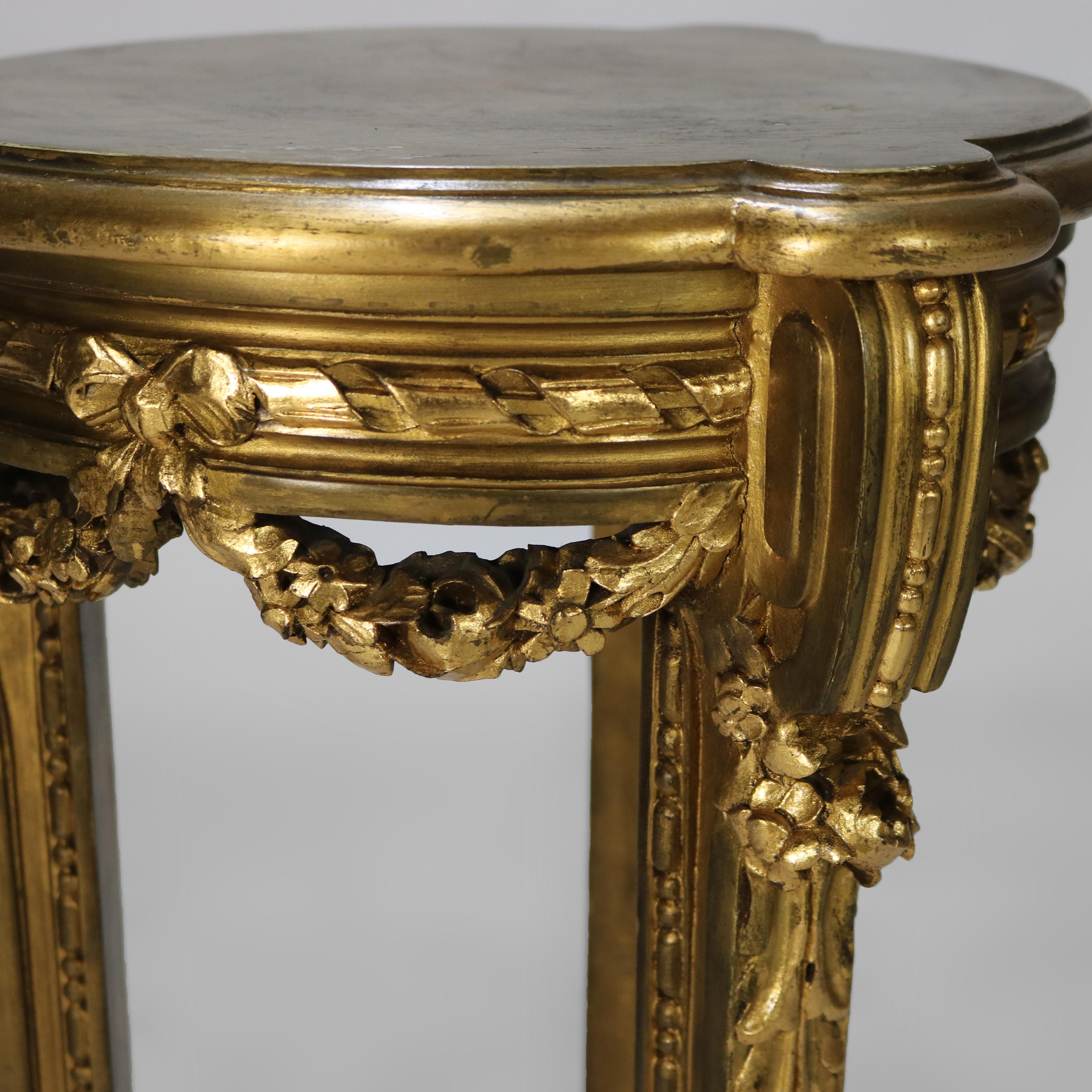 Antique French Escultura tallada en madera de gilt sin firmar C1930 en venta 1
