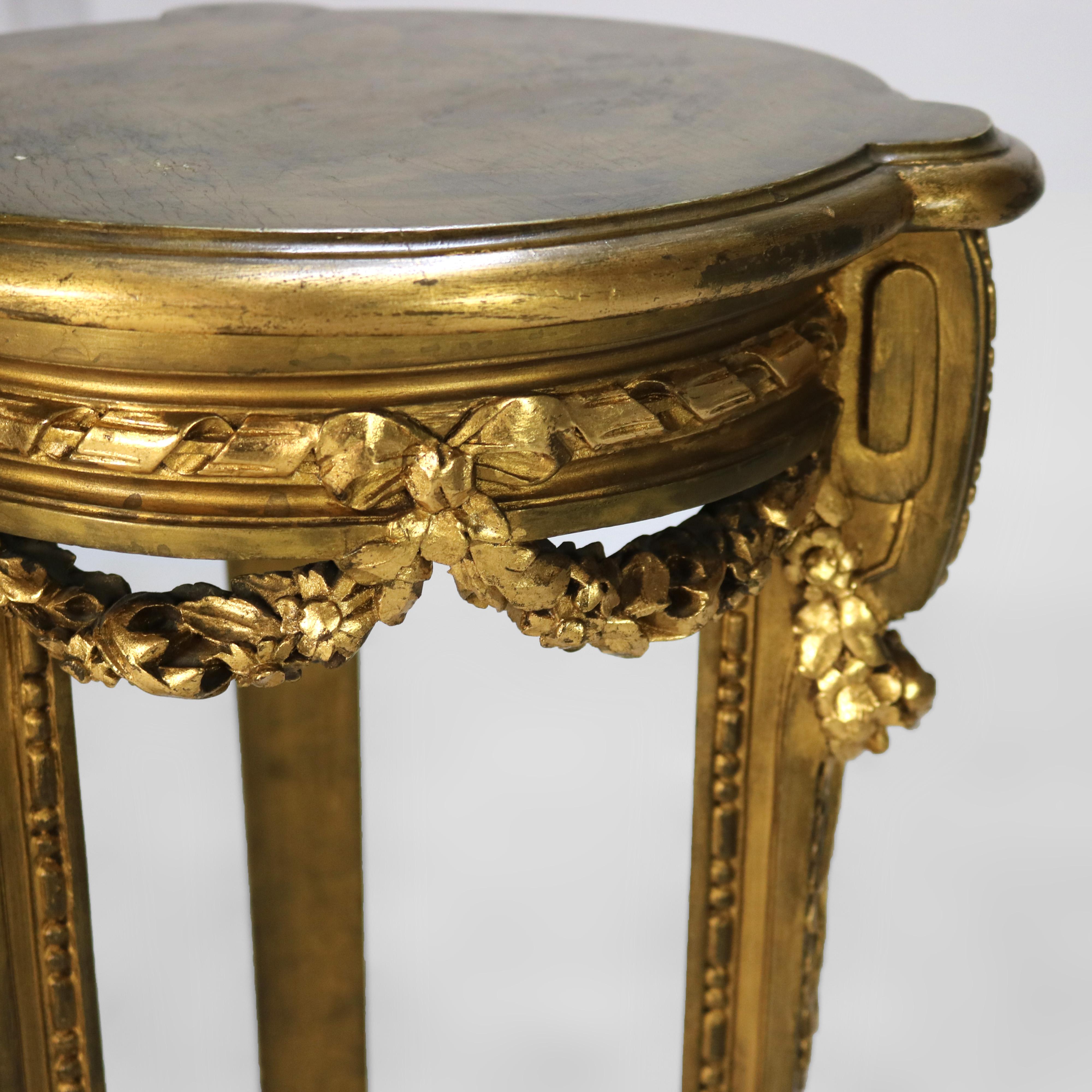 Antique French Escultura tallada en madera de gilt sin firmar C1930 en venta 3