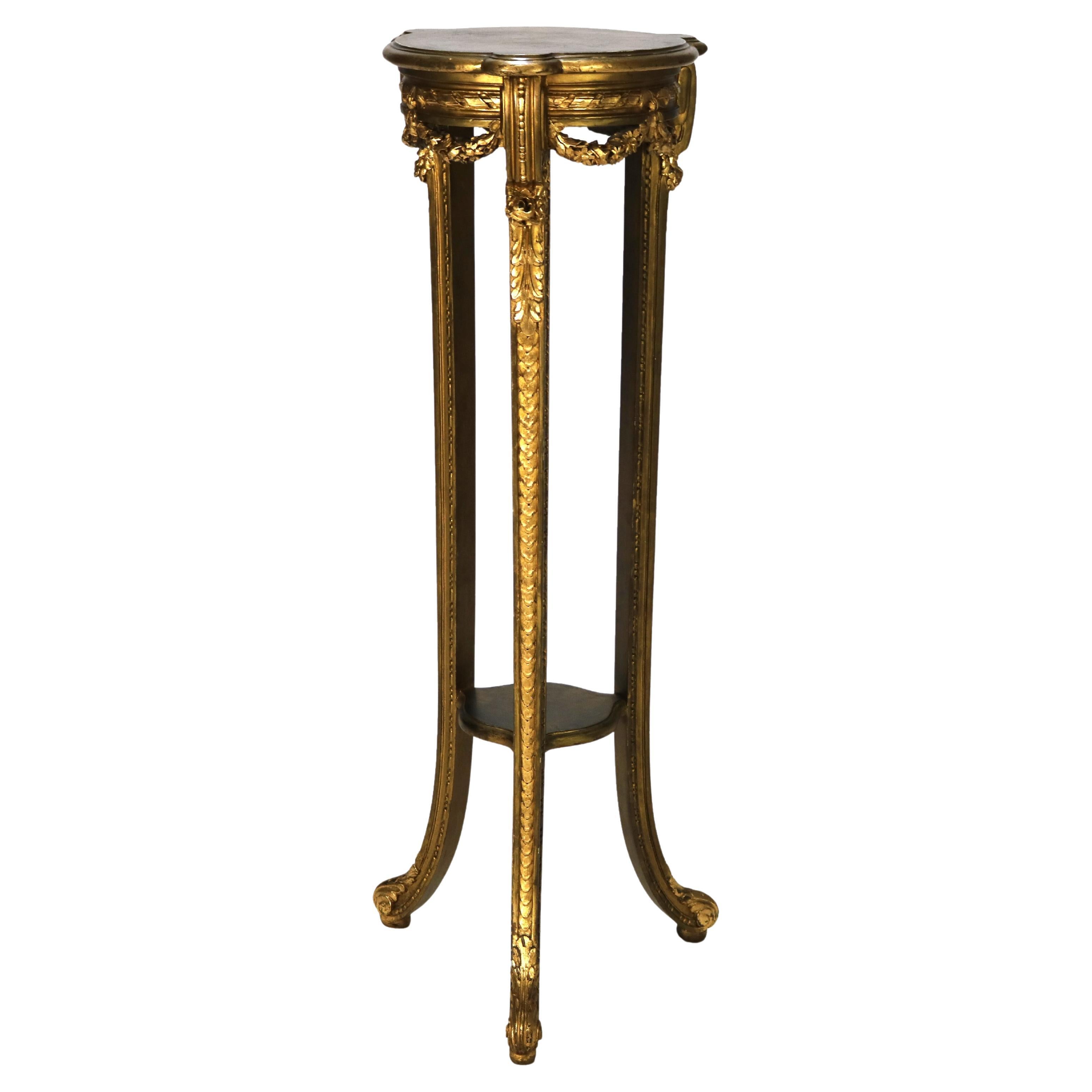 Antique French Escultura tallada en madera de gilt sin firmar C1930