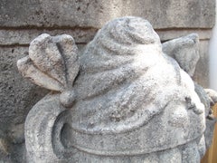 Antique French Carved Keystone Mascaron Building or Garden Ornament, Circa 1850