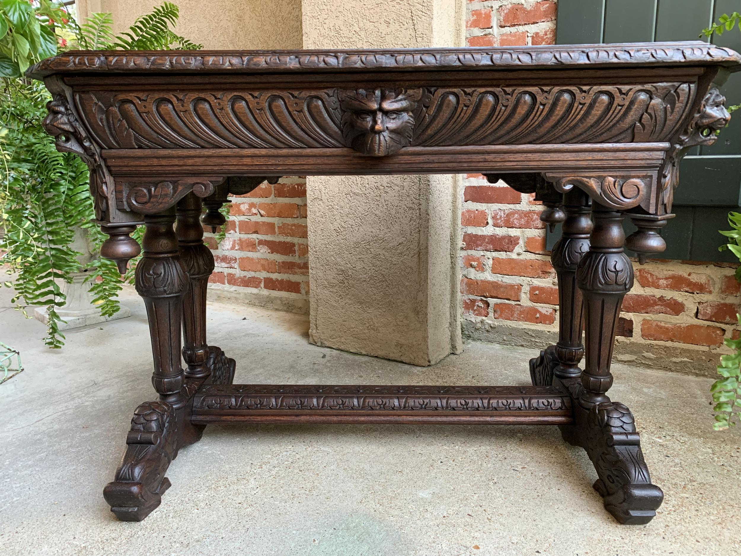 carved renaissance antique desks