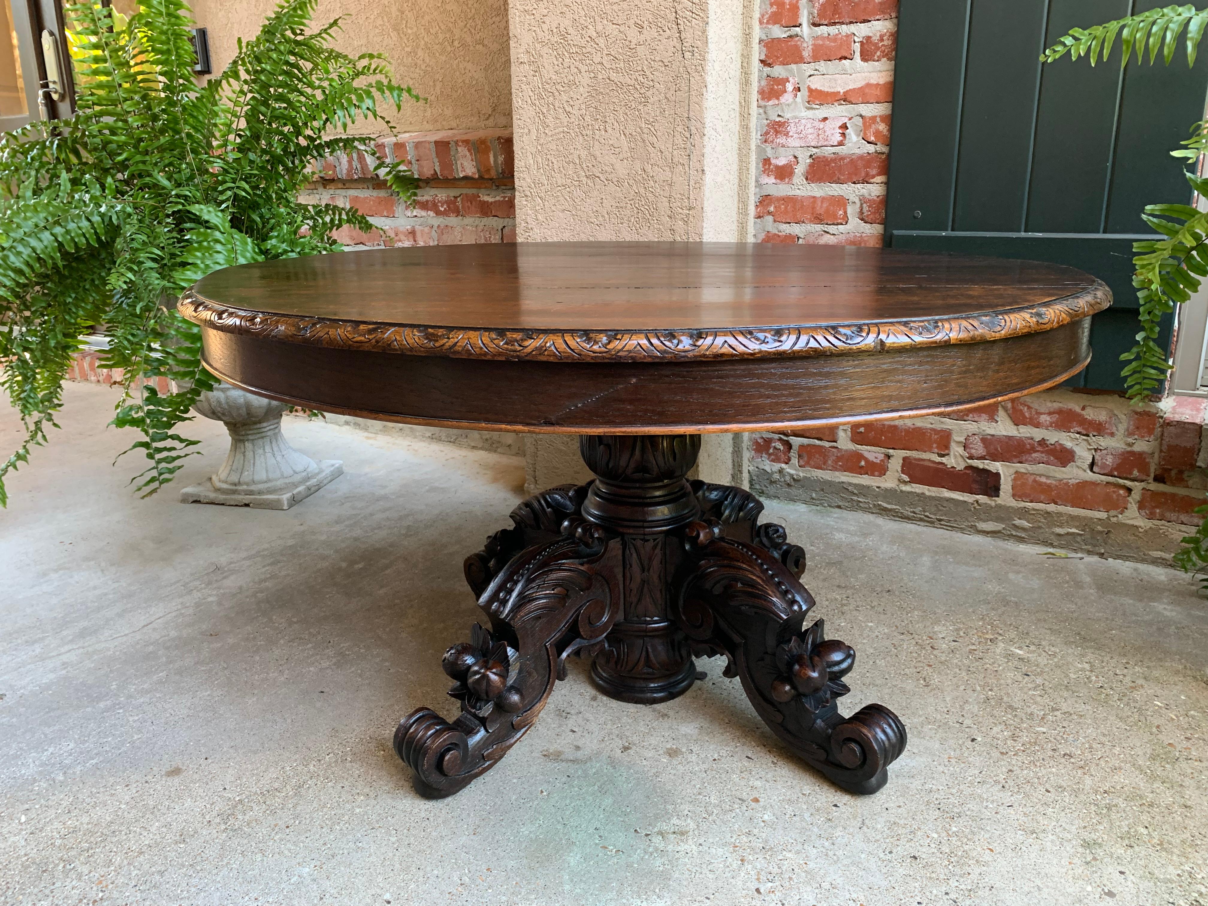 black forest hand carved coffee table
