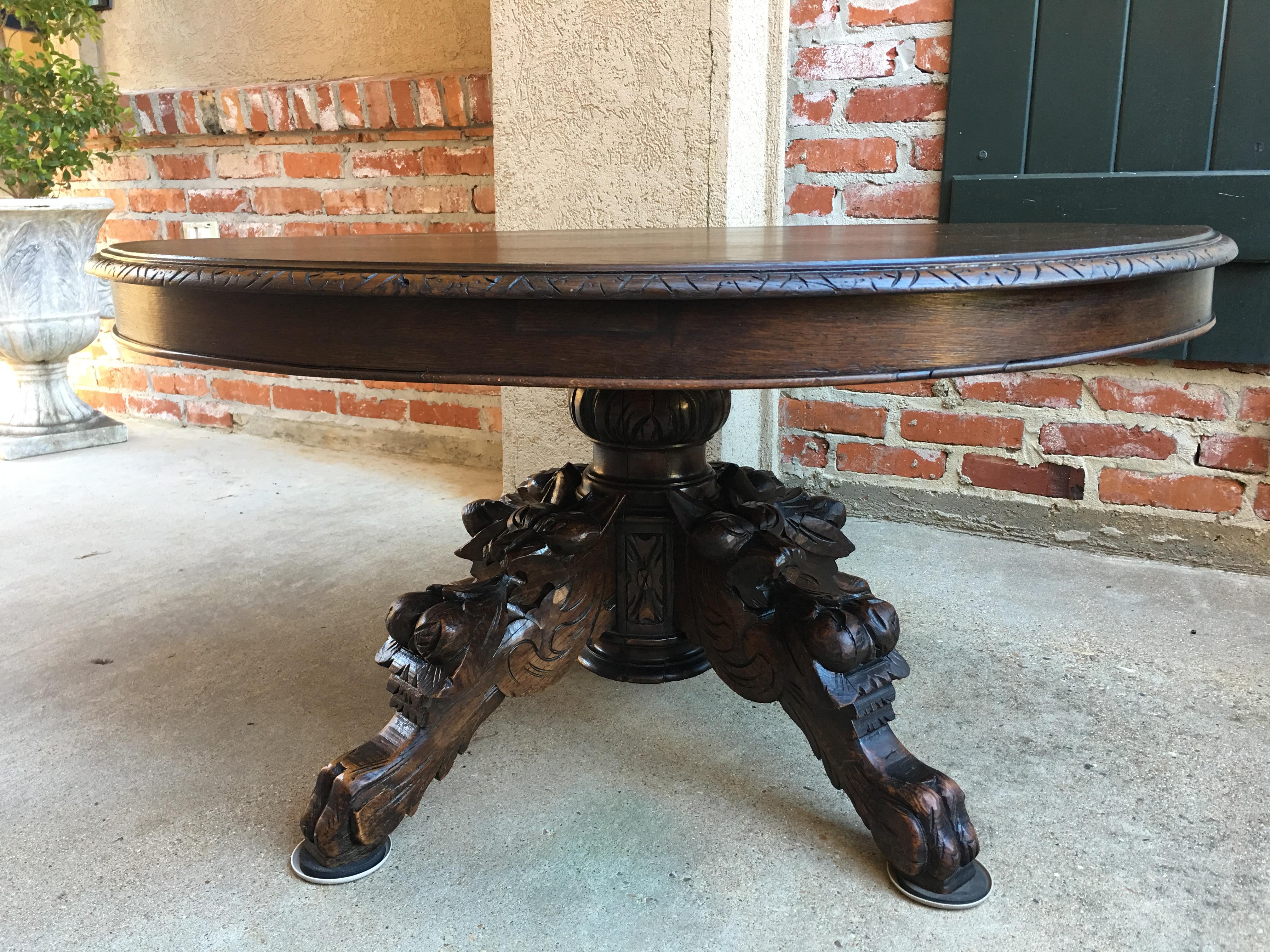 black forest hand carved coffee table