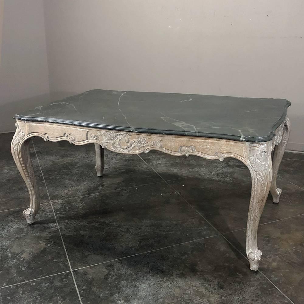 antique french marble top dining table