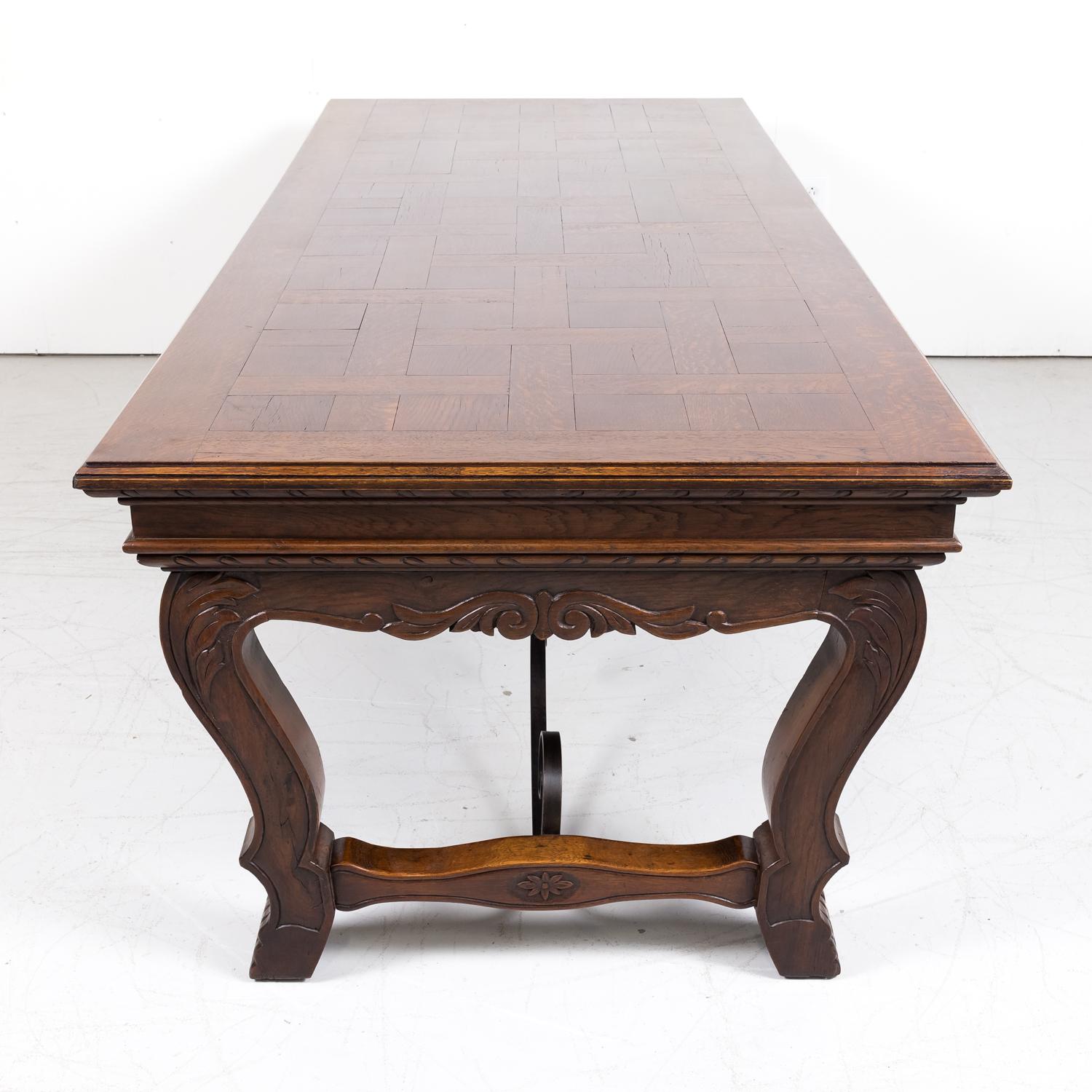 Antique French Carved Renaissance Style Dining Table For Sale 6