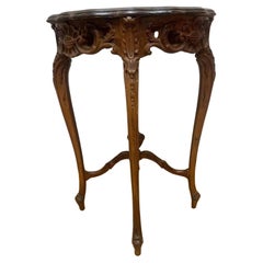 Antique French Carved Side Table