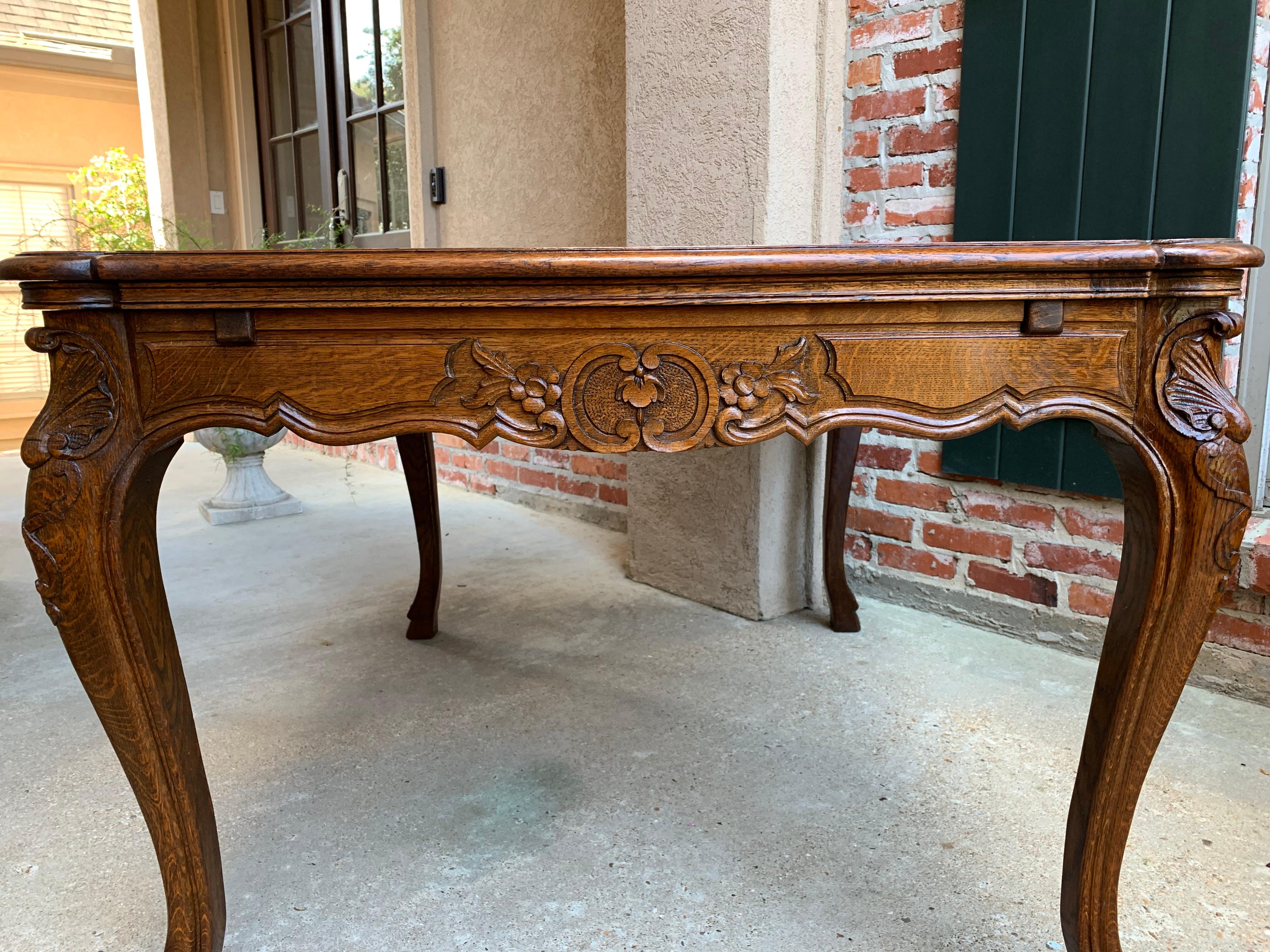 antique parquet dining table
