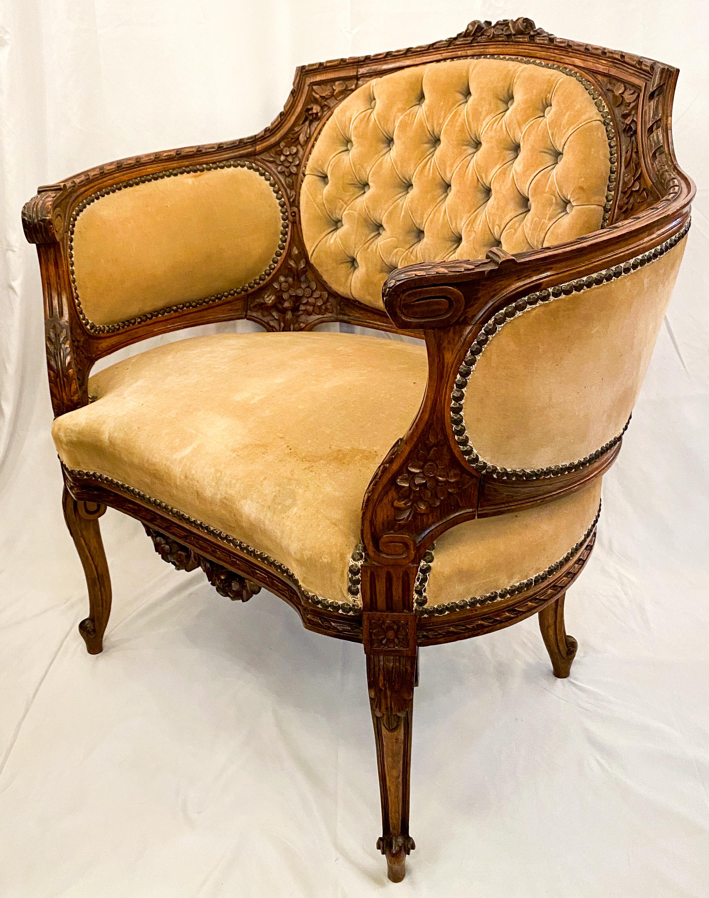 antique french bergere chair