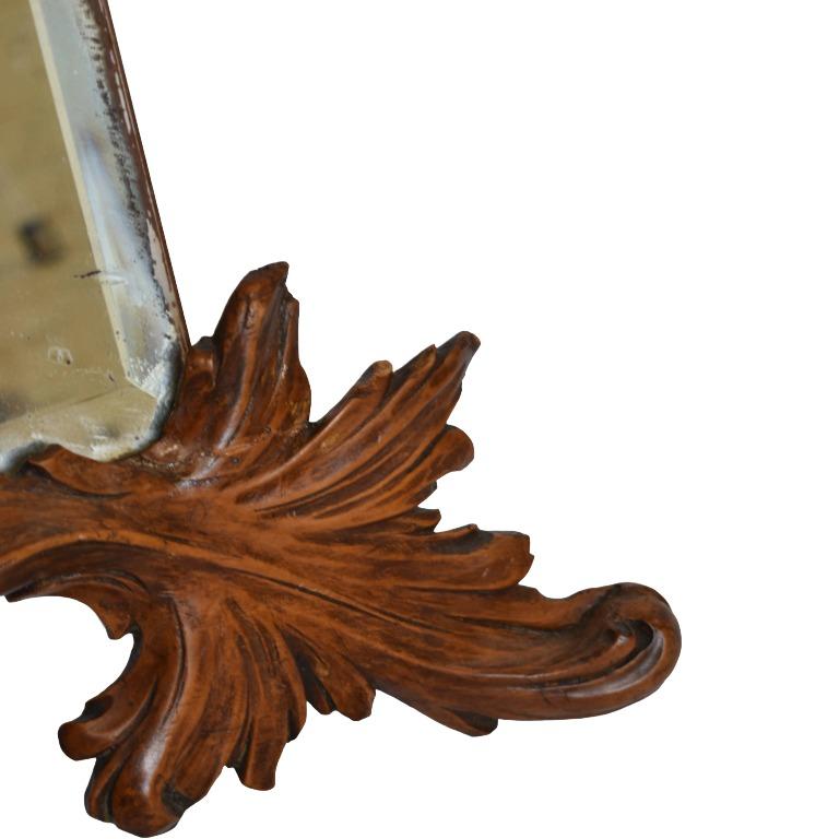 Antique French Wood Wood Mirror Attributed to Gabriel Viardot Bon état - En vente à Pittsburgh, PA