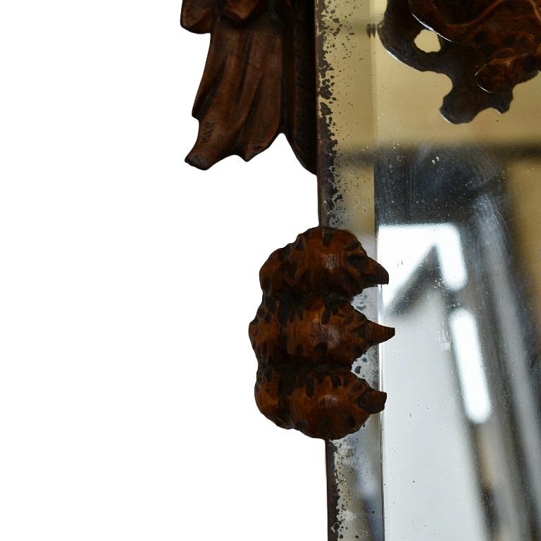 Milieu du XIXe siècle Antique French Wood Wood Mirror Attributed to Gabriel Viardot en vente