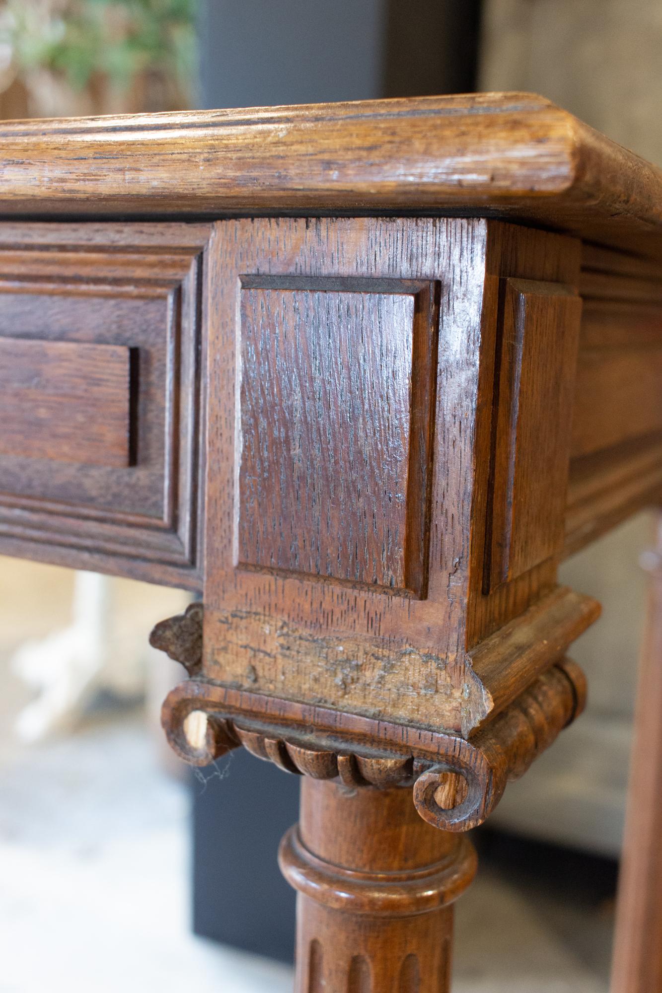 Antique French Carved Wood Empire Style Table, circa 1900 6