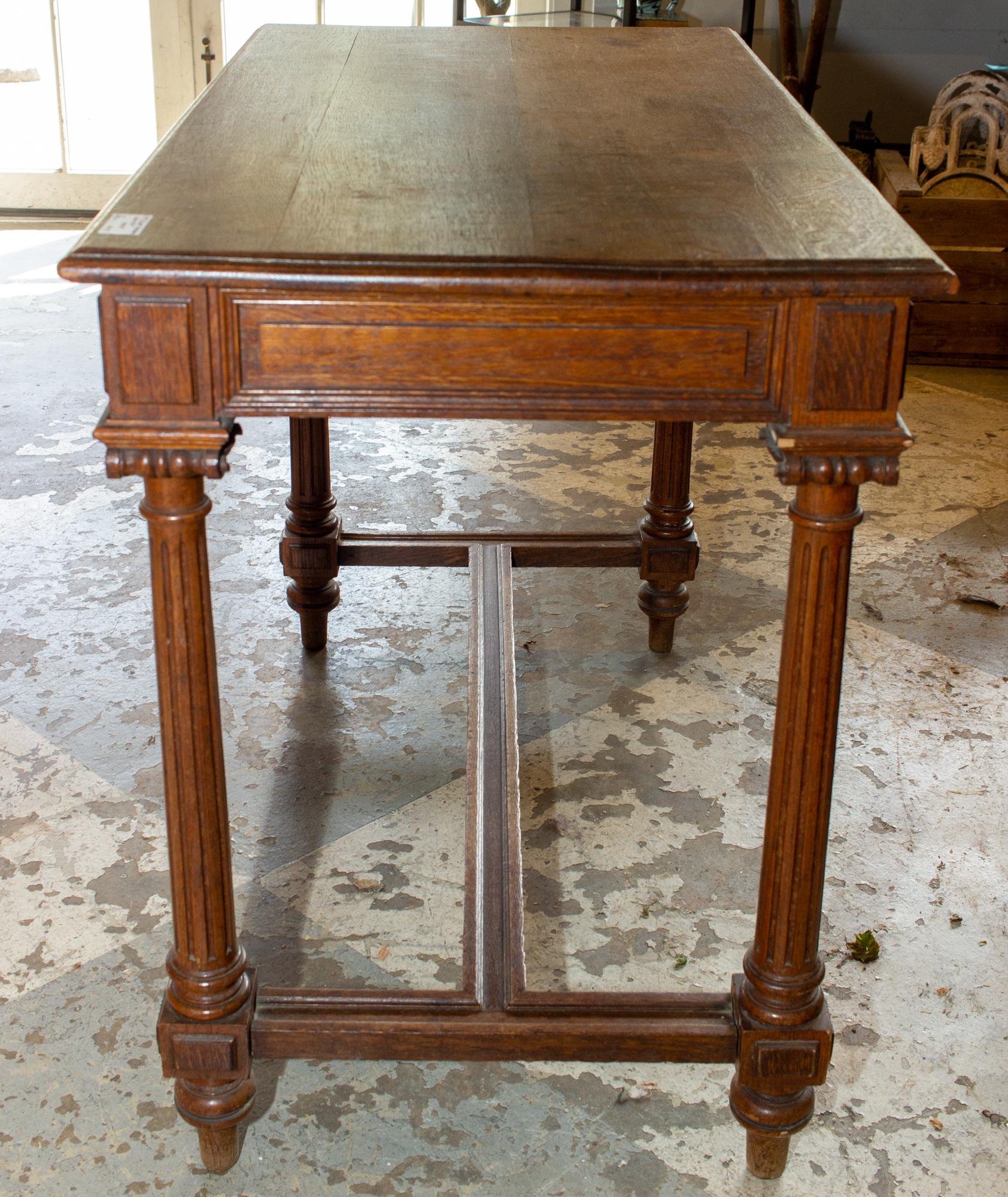 Early 20th Century Antique French Carved Wood Empire Style Table, circa 1900