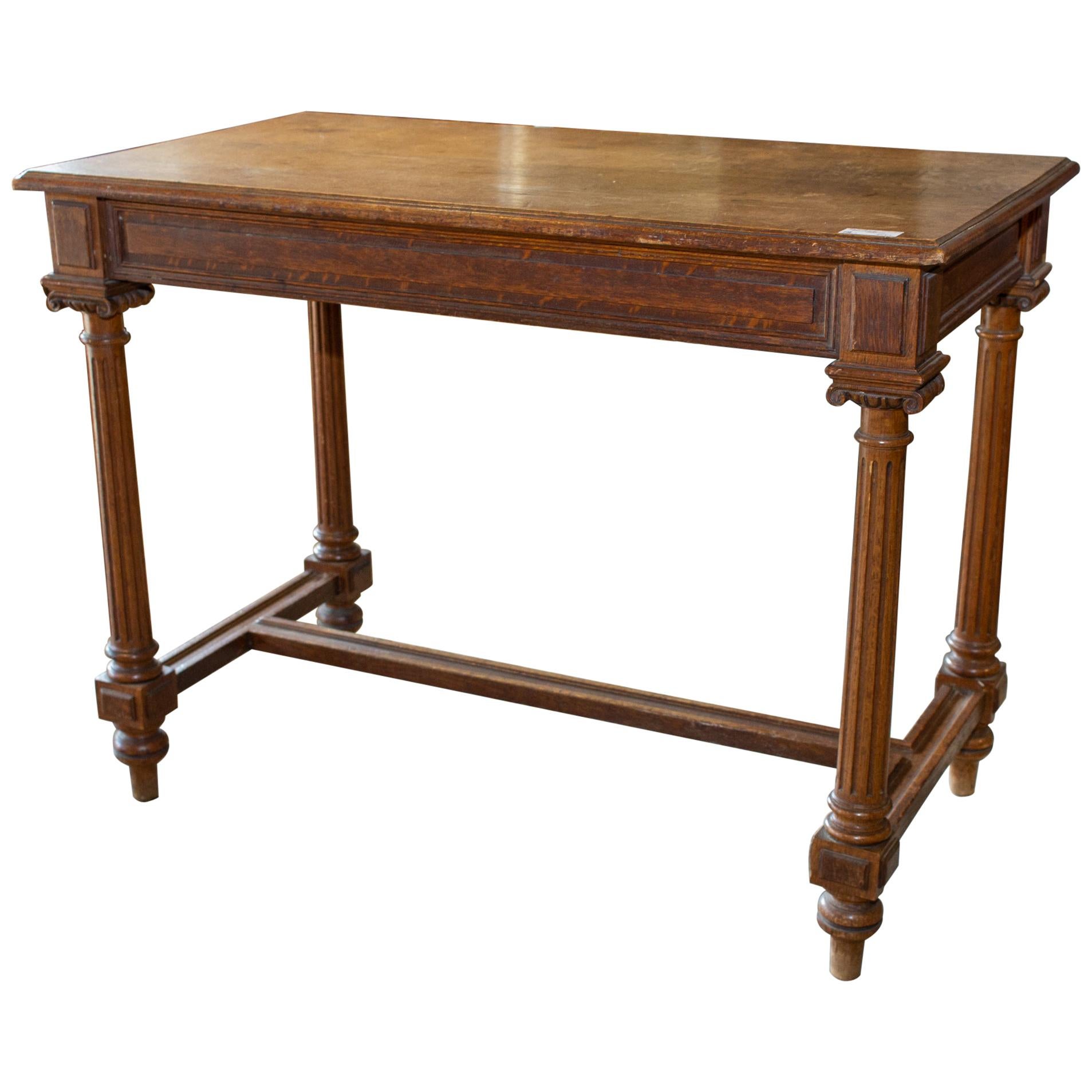 Antique French Carved Wood Empire Style Table, circa 1900