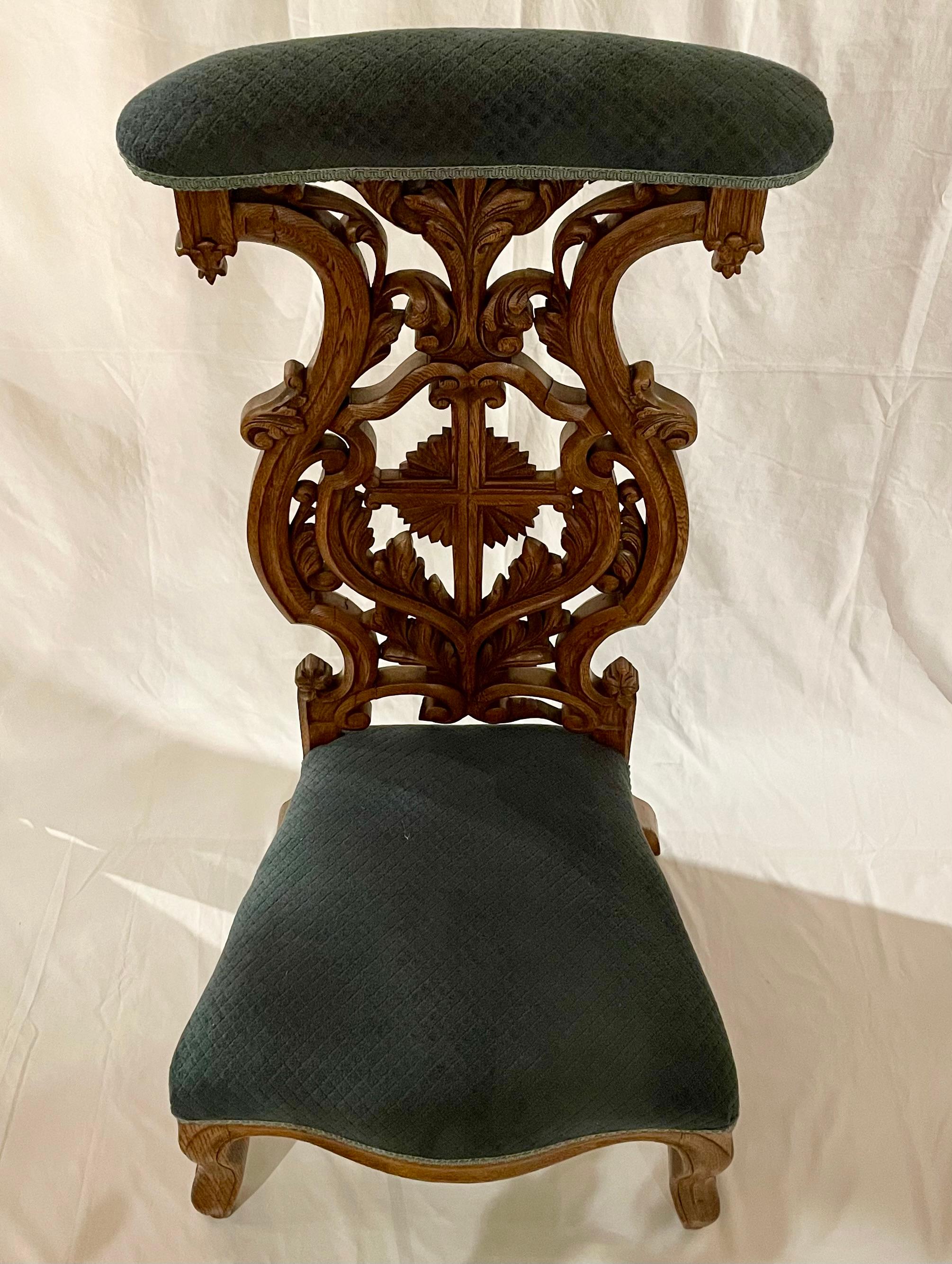 19th Century Antique French Carved Wood 