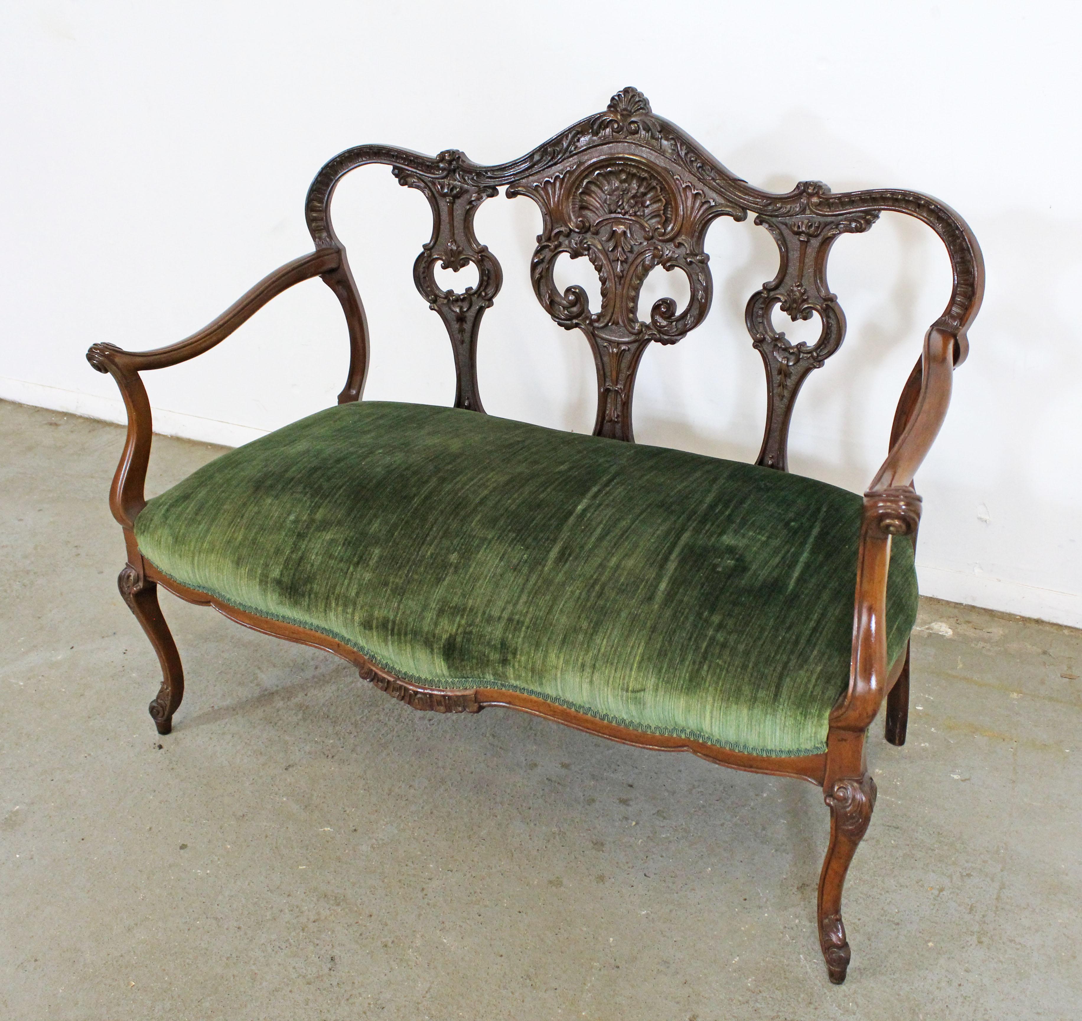 antique settee bench