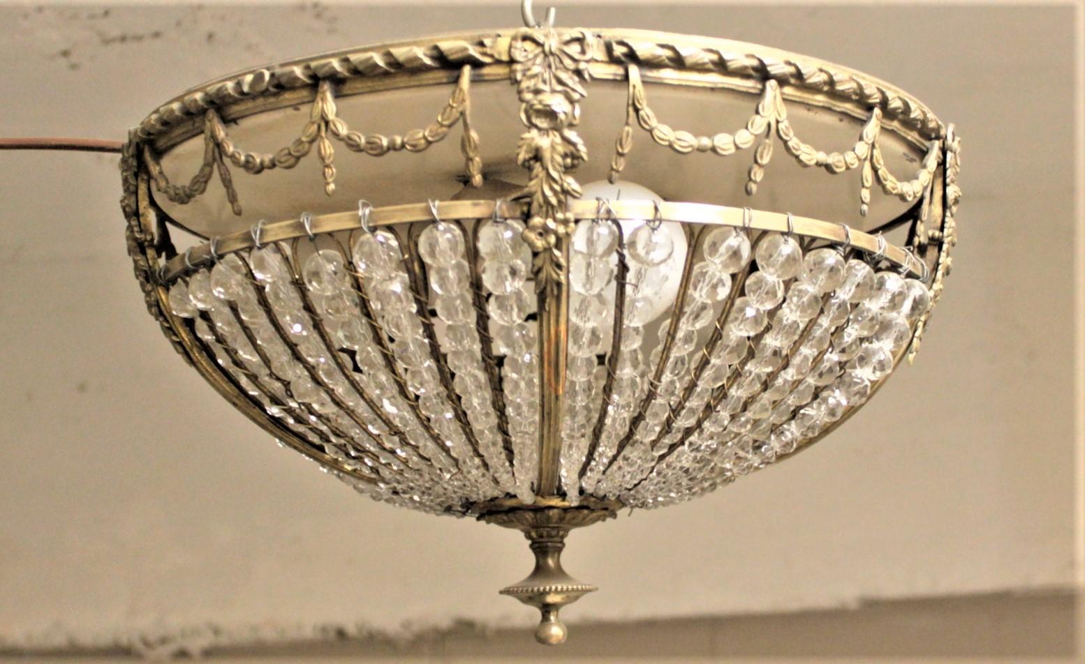 bronze crystal flush mount ceiling light