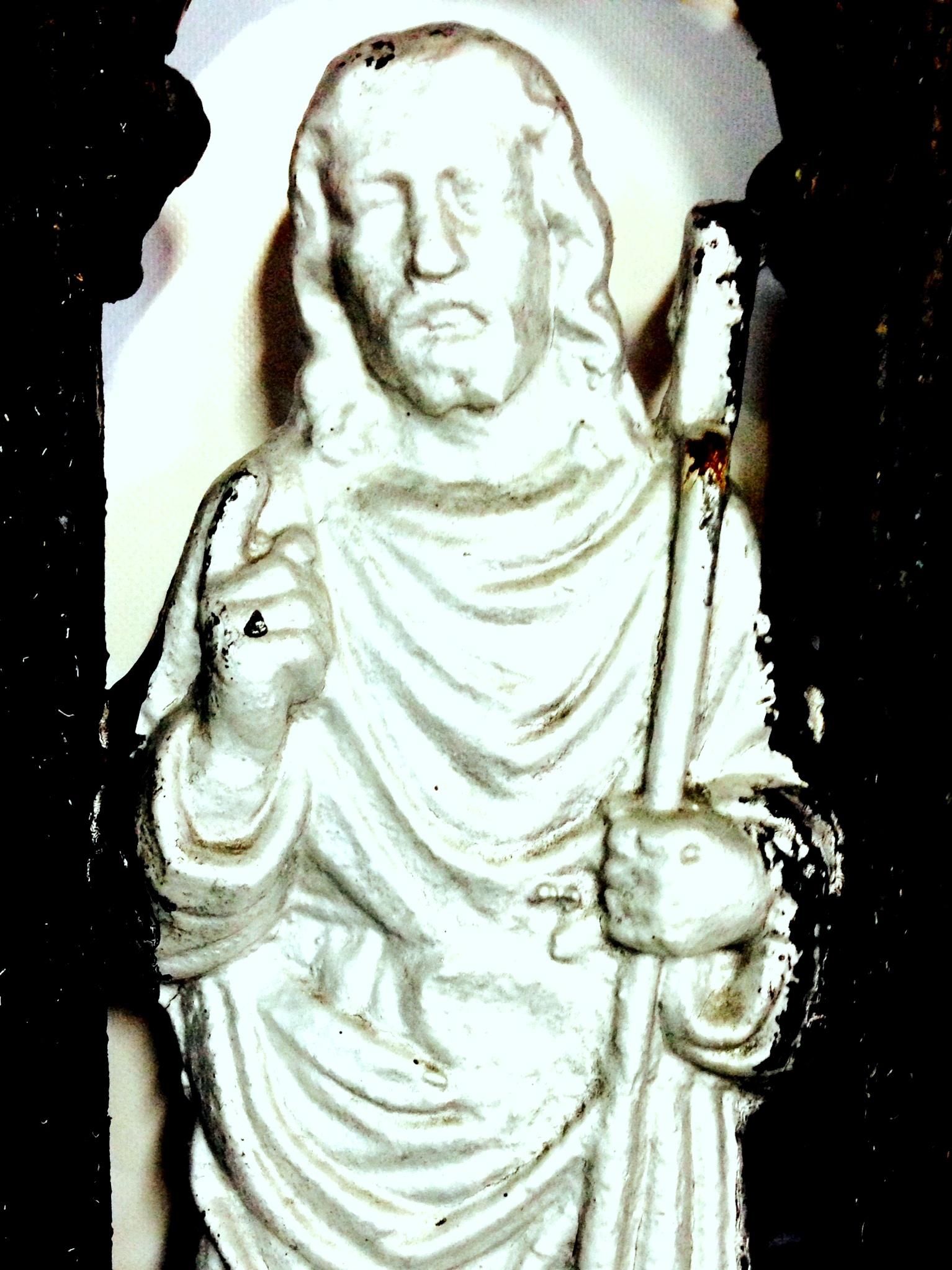 Antique French Cast Iron Architectural Louis XVI Style Grave Marker-Crucifix For Sale 2