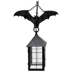 Antique French Cast Iron Bat Lantern