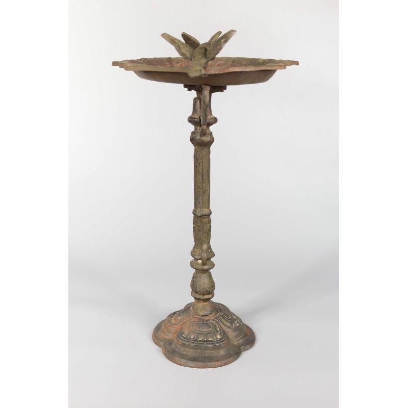 cast iron bird bath vintage