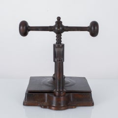 Antique French Cast Iron Book Press