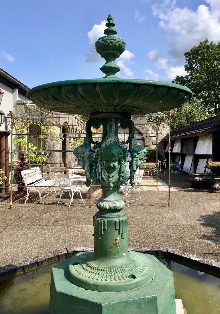 Antique French Cast Iron Decorative City Fountain at 1stDibs cast