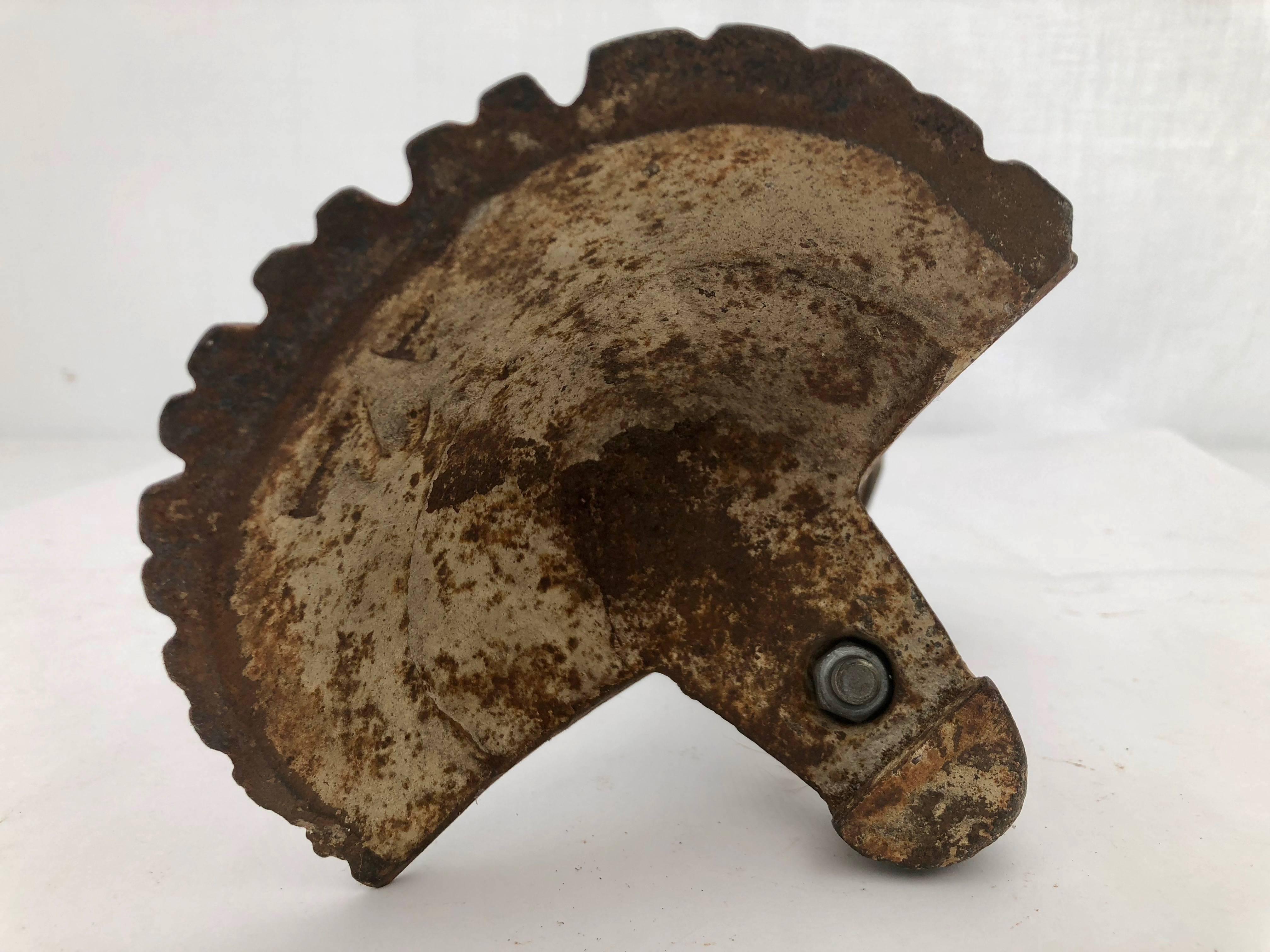 Antique French Cast Iron Eagle Claw Foot with Great Detail and Weight For Sale 2
