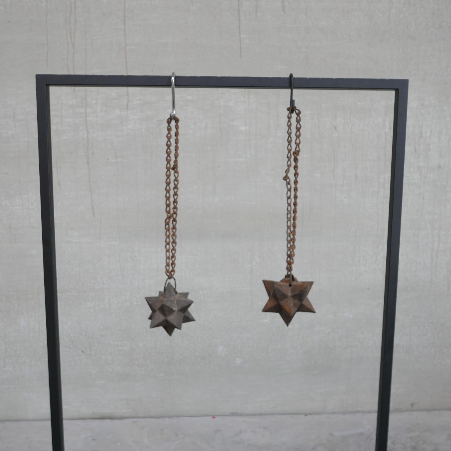 Antique French Cast Iron Geometric 'Etoile' Star Curios For Sale 6