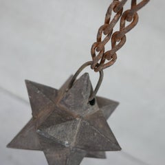 Antique French Cast Iron Geometric 'Etoile' Star Curios
